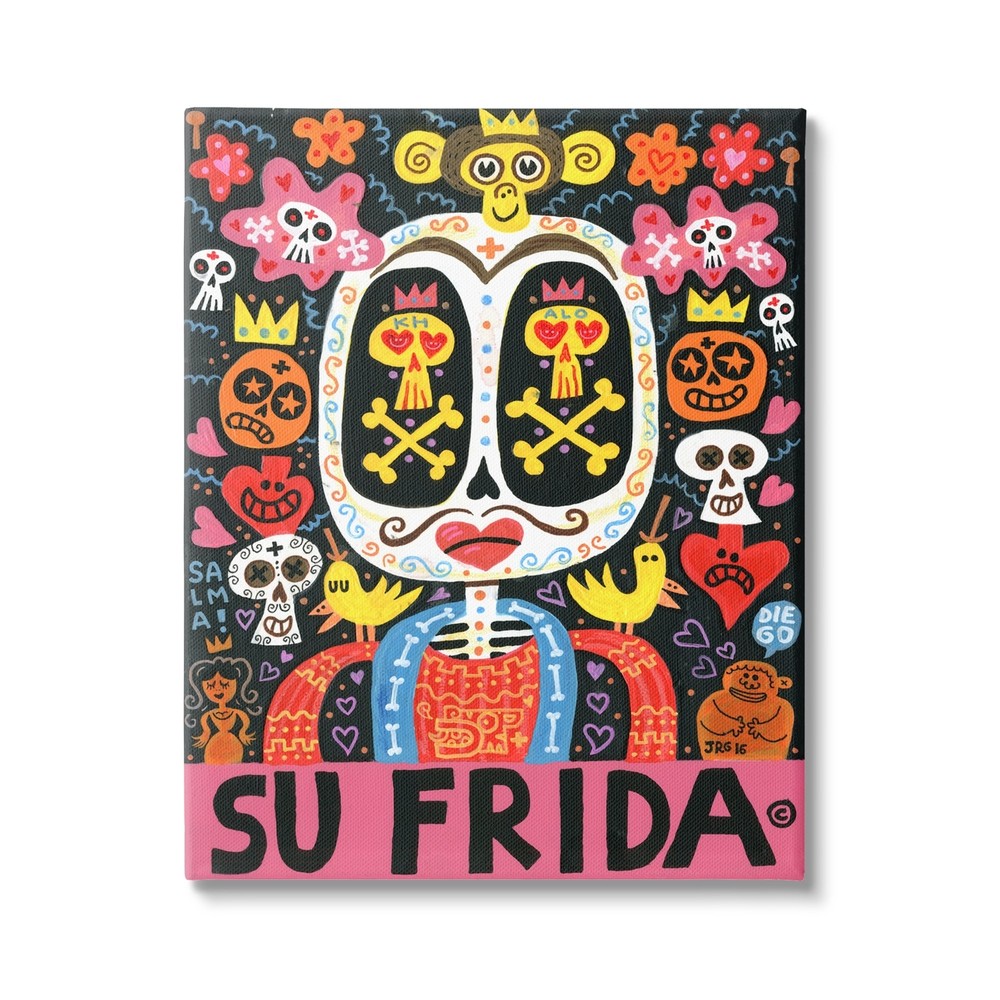 Stupell Us Frida Wrestler Contemporary Pop Style Floral