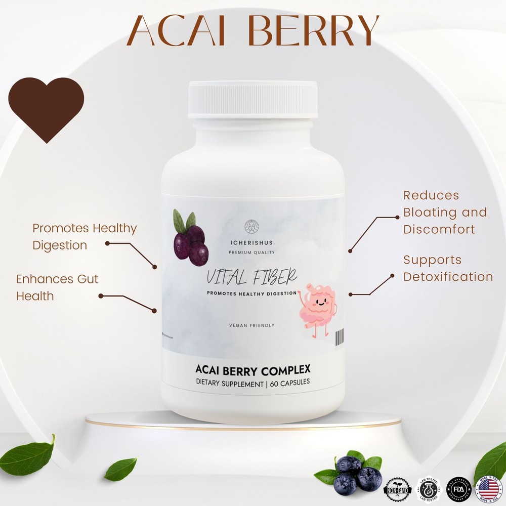 Acai Berry Complex Supplement (60 Capsules)-image