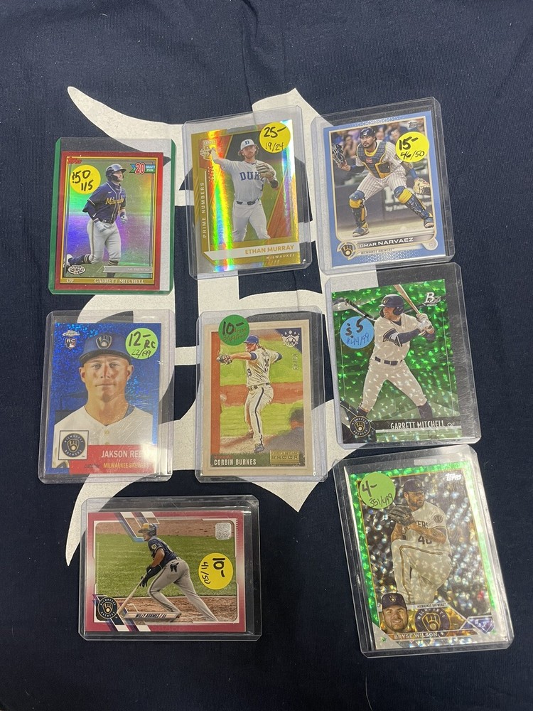 Milwaukee Brewers 1000+ Card Lot Rookies Autos Relics #'d Yount Molitor Fielder