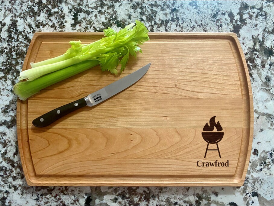 BBQ Grill Cutting Board | Grilling Charcuterie Board | Custom Serving Tray |