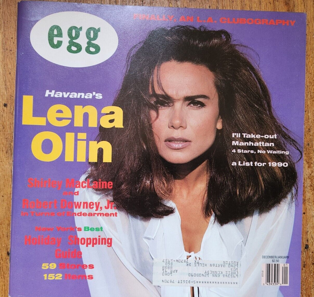 DECEMBER 1989 JANUARY 1990 EGG magazine LENA OLIN