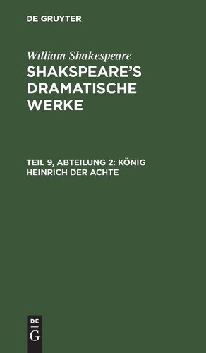 William Shakespeare König Heinrich Der Achte (Hardback)