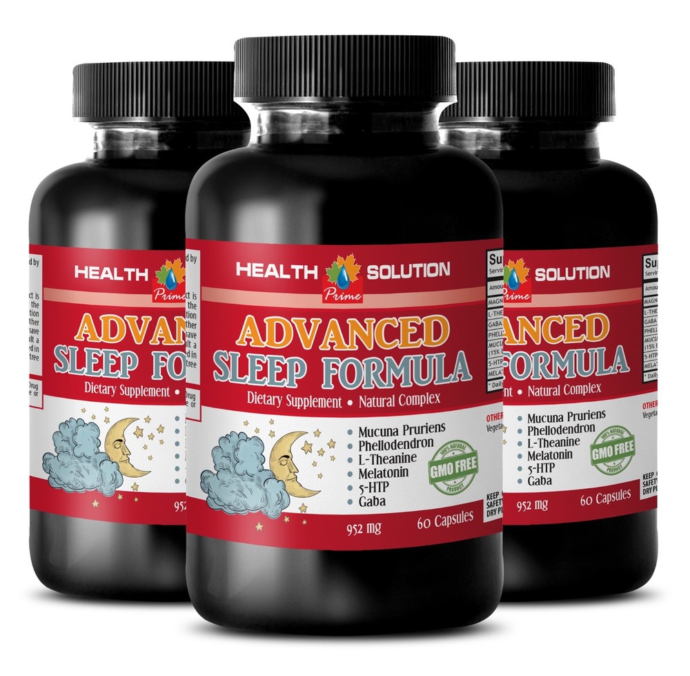 ADVANCED SLEEP FORMULA 952MG - Antioxidant - Brain booster natural - 3 Bottles