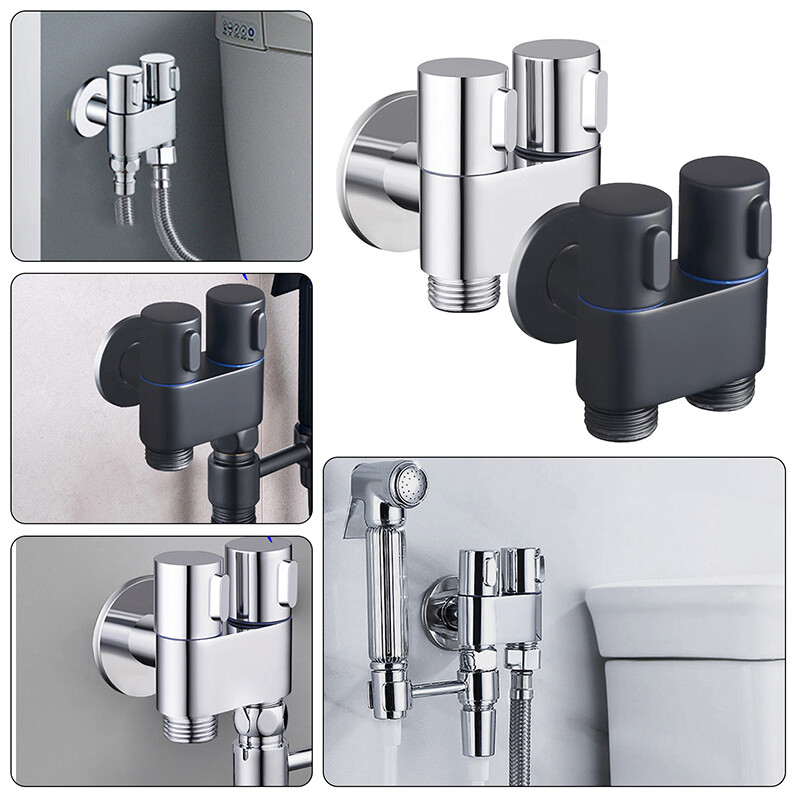3 way Control Valves Toilet Bidet Sprayer Tap Faucet Diverter Triangle Valves