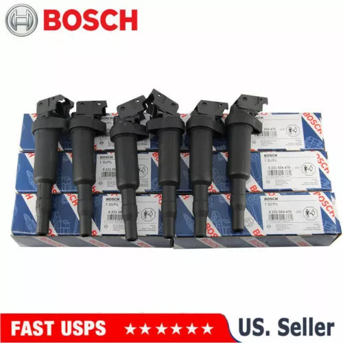 6Pcs Bosch Ignition Coils for Bosch BMW 325i 328i 335 525 528 530 535 0221504470