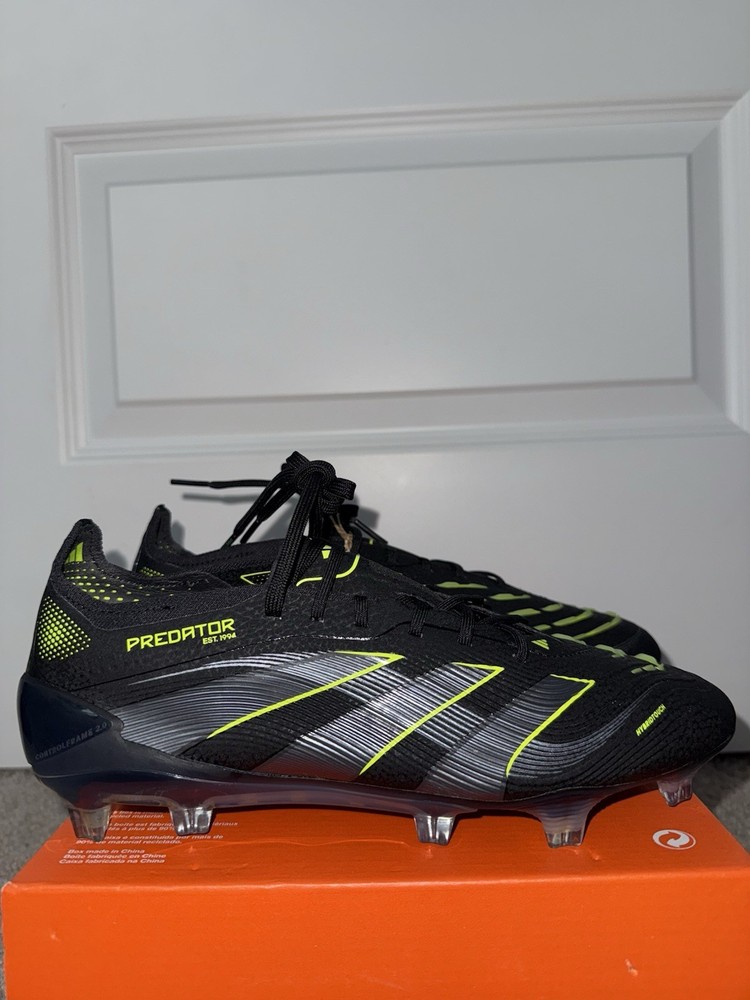 Size 7 Adidas Predator Elite FG Electric Stealth Pack JI1085 Men’s Soccer Cleats