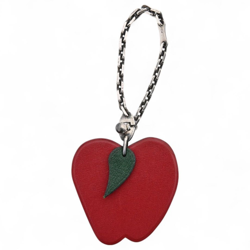 Hermes Apple Bag Charm Strap Rank B He6603Ba in Pink