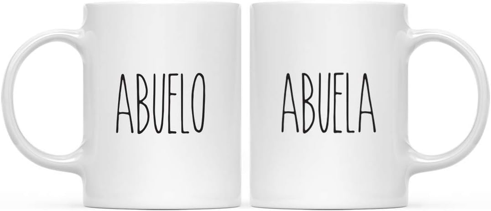Simple Rustic Farmhouse Kitchen Decor 11Oz. Ceramic Coffee Tea Mug, Abuela, Abue-image