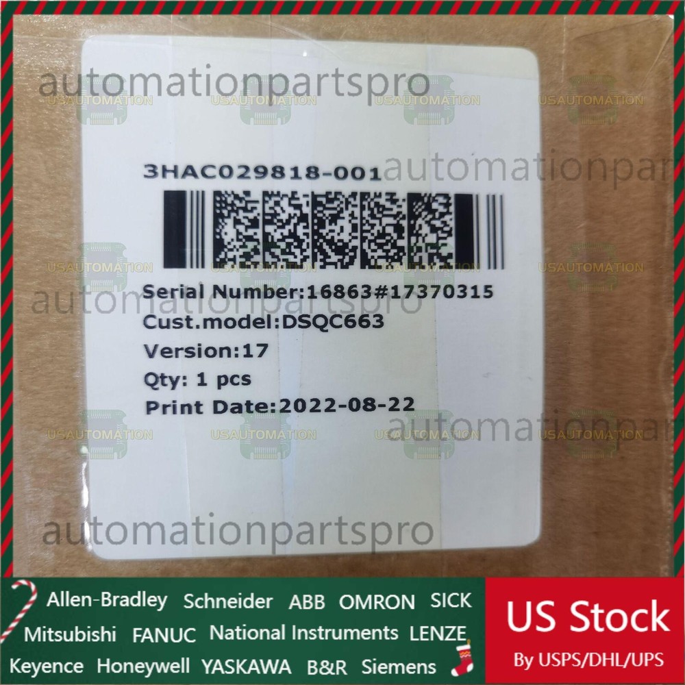 New In Box ABB DSQC663 3HAC029818-001 Robot Servo Drive Fast Shipping