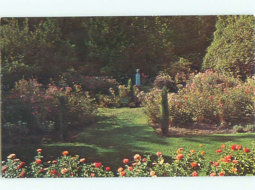 Pre-1980 GARDEN SCENE Michigan City Indiana IN m/09 AF6377