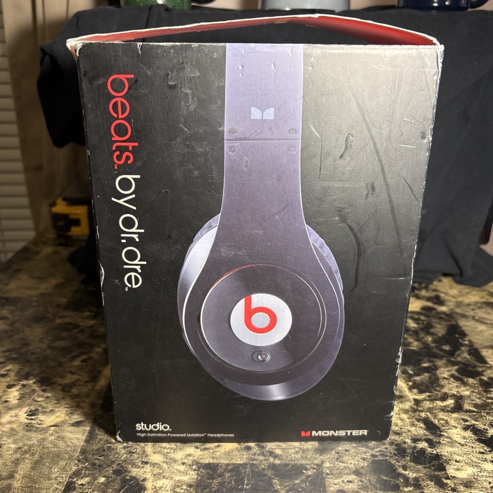 Monster Beats By Dr. Dre Studio Wired Headphones 1st generation With Box & Case
