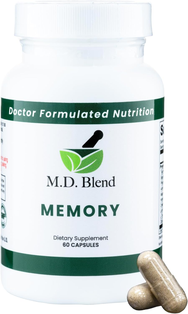 Memory - Natural Blend - Expert Formulated Supplement for Cognitive Wellness, Me