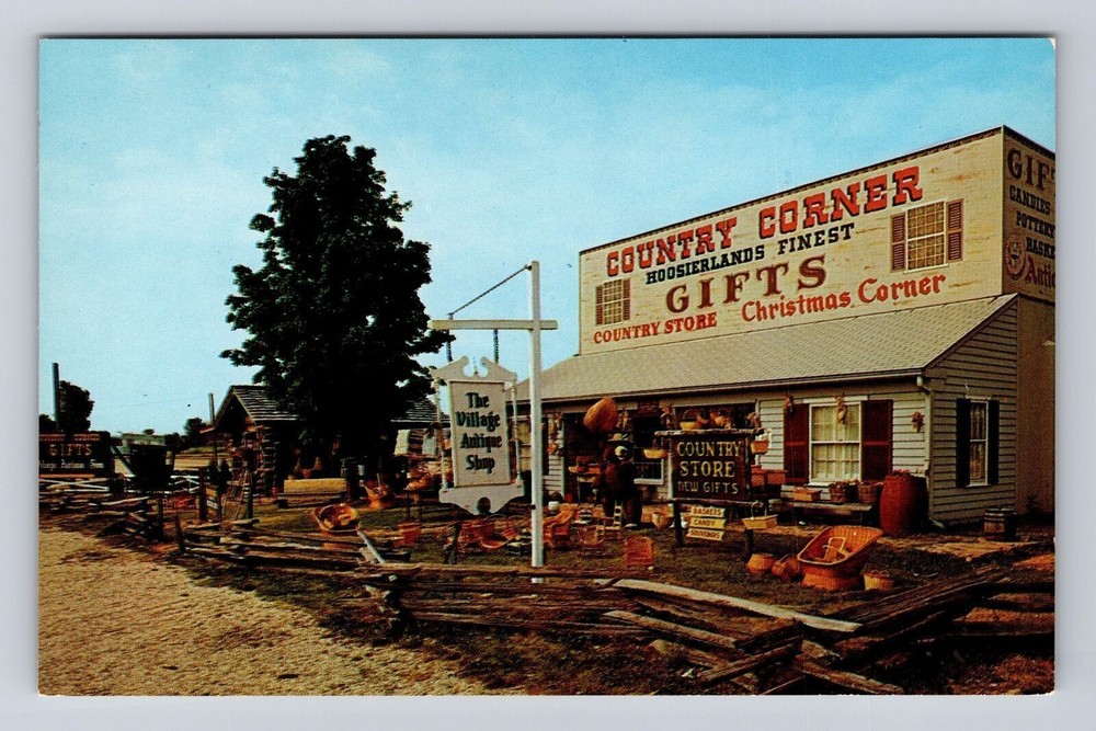 Syracuse IN-Indiana, Country Corner Gift Shop, Antique, Vintage Postcard