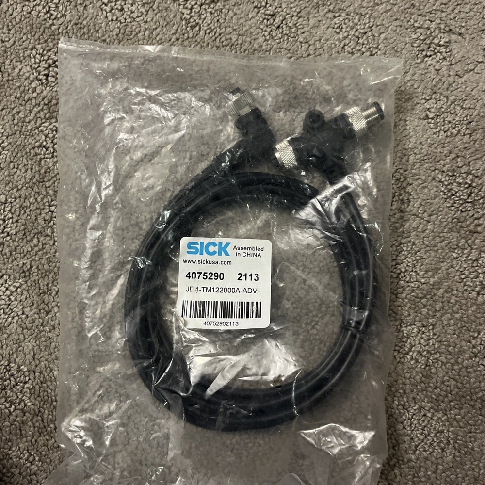 SICK JD4-TM122000A-ADV M12 T-Connector with 2m Cable and Flying Leads