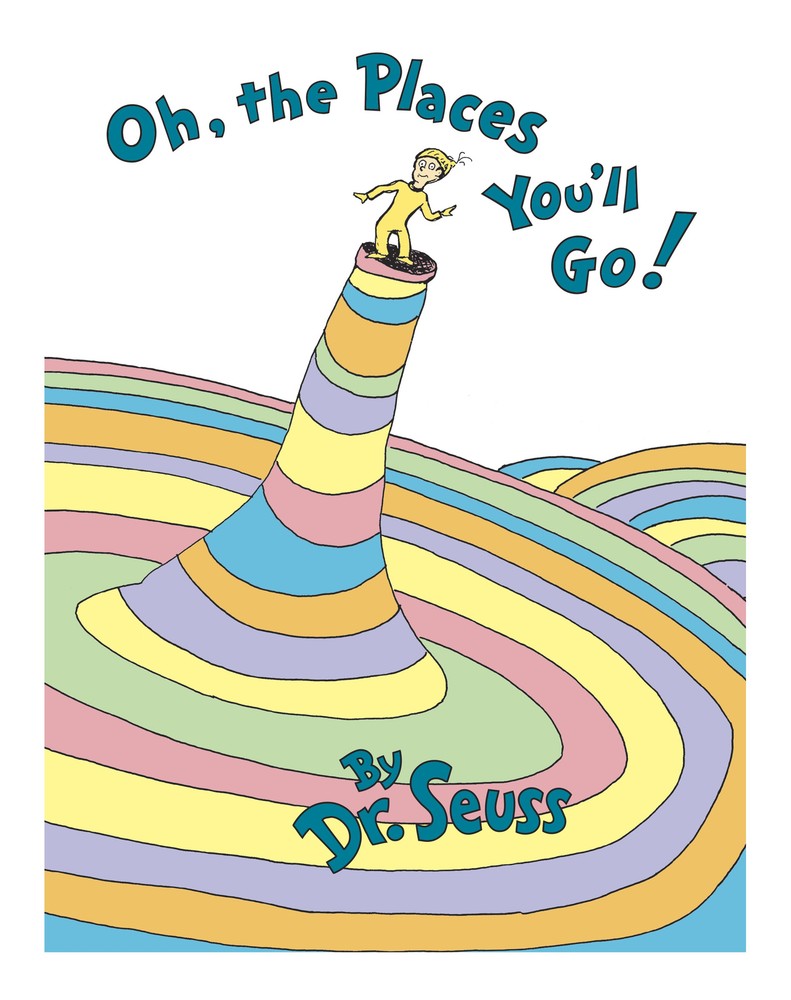 Oh, the Places You'll Go! by Dr Seuss (1990, Hardcover) Children Book Collectors