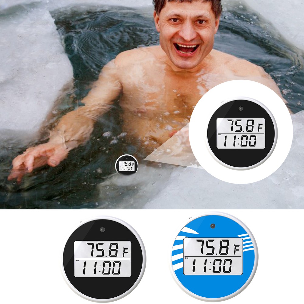 Ice Bath Thermometers Digital Waterproof Floating Bath Pool Swimming Thermometer