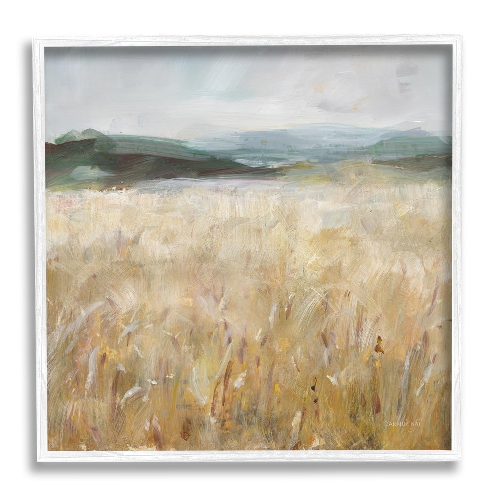 Wheat Field Landscape Framed Giclee Art Print by Danhui Nai