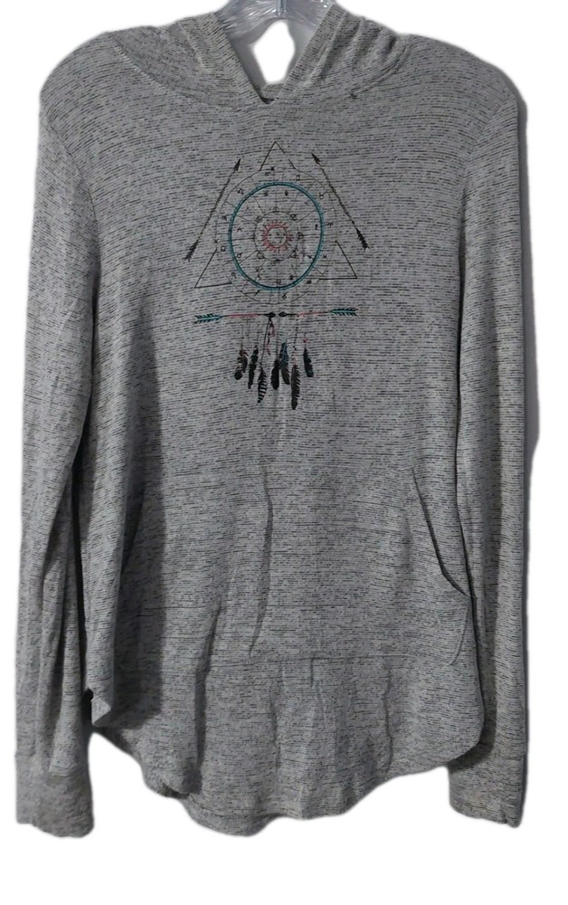 Grayson Threads Womens Size Medium Stretch Pullover Hoodie Gray