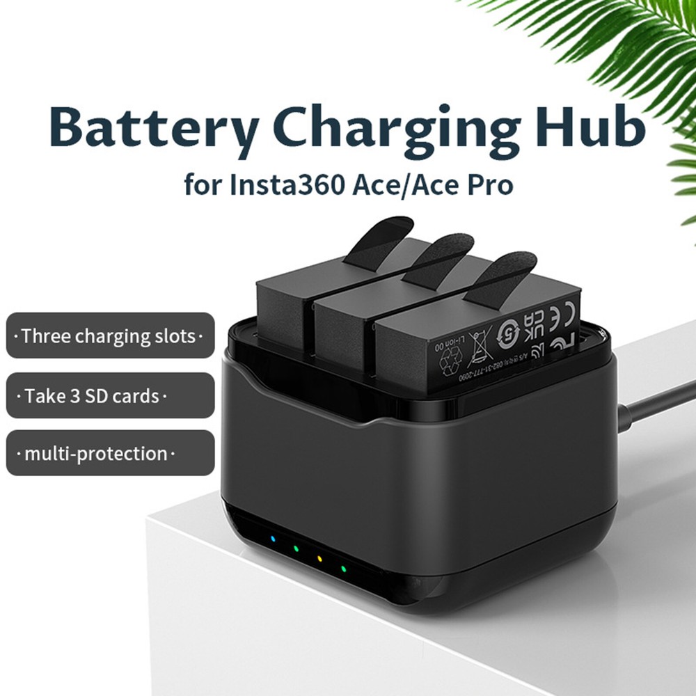 Insta360 Ace Pro/Ace Sports Camera Battery Charging Case Dock Hub-image