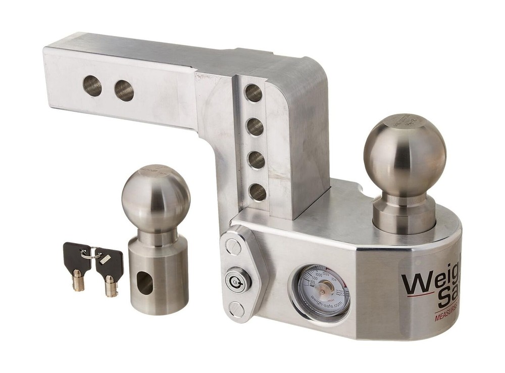 Weigh Safe Adjustable Trailer Hitch Ball Mount - 8