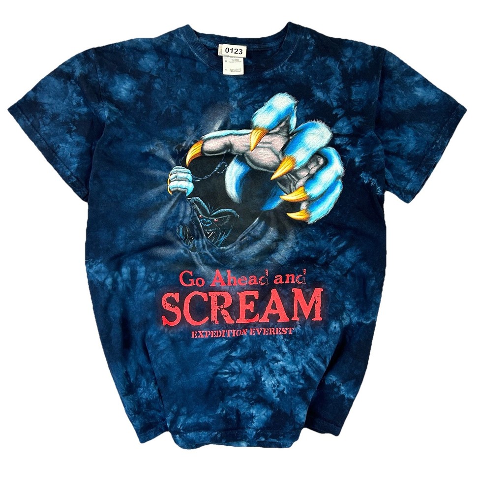 RARE Vintage Disney Parks Expedition Everest Go Ahead and Scream’  Tee Small
