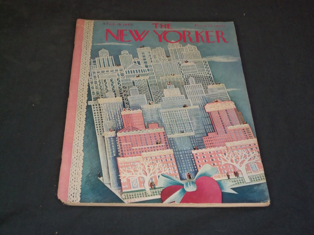 1947 February 15 The New Yorker Magazine - Illustrated Cover - Ny 250