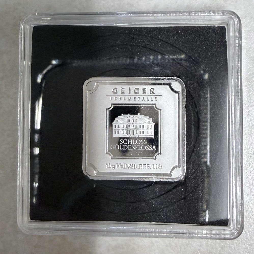 10 Gram Geiger Bar .999 Fine Silver