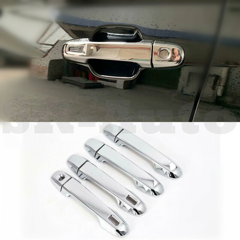 8PCS Chrome Side Door Handle Cover Trim For Subaru Forester 2019-2022 Car Auto