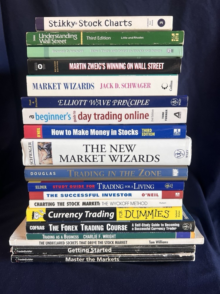 Lot of 19 Classic Trading & Investing Books – Very Good Condition