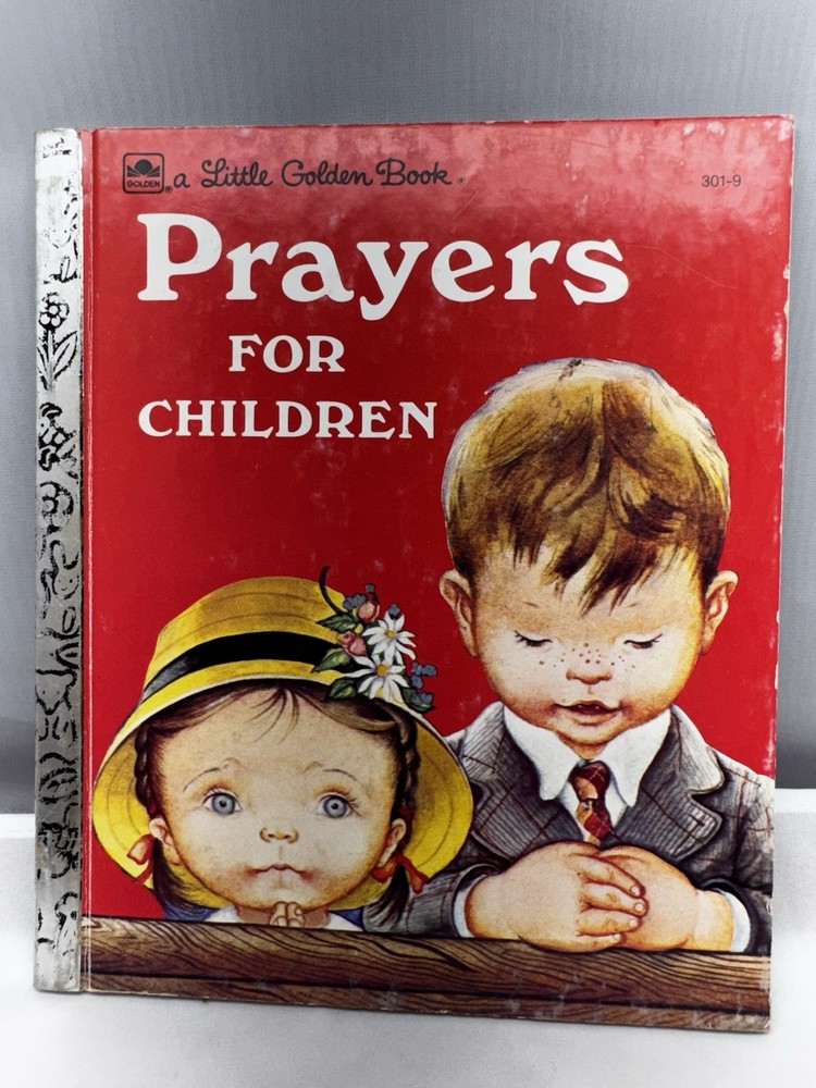 a Little Golden Book PRAYERS FOR CHILDREN #301-45 Vintage 1974