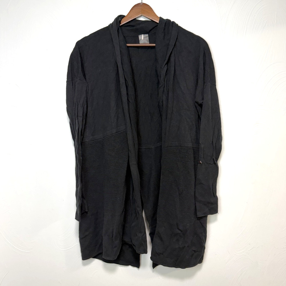 Calia Women's Black Long Sleeve Open Front Cardigan Style Jacket Size Medium