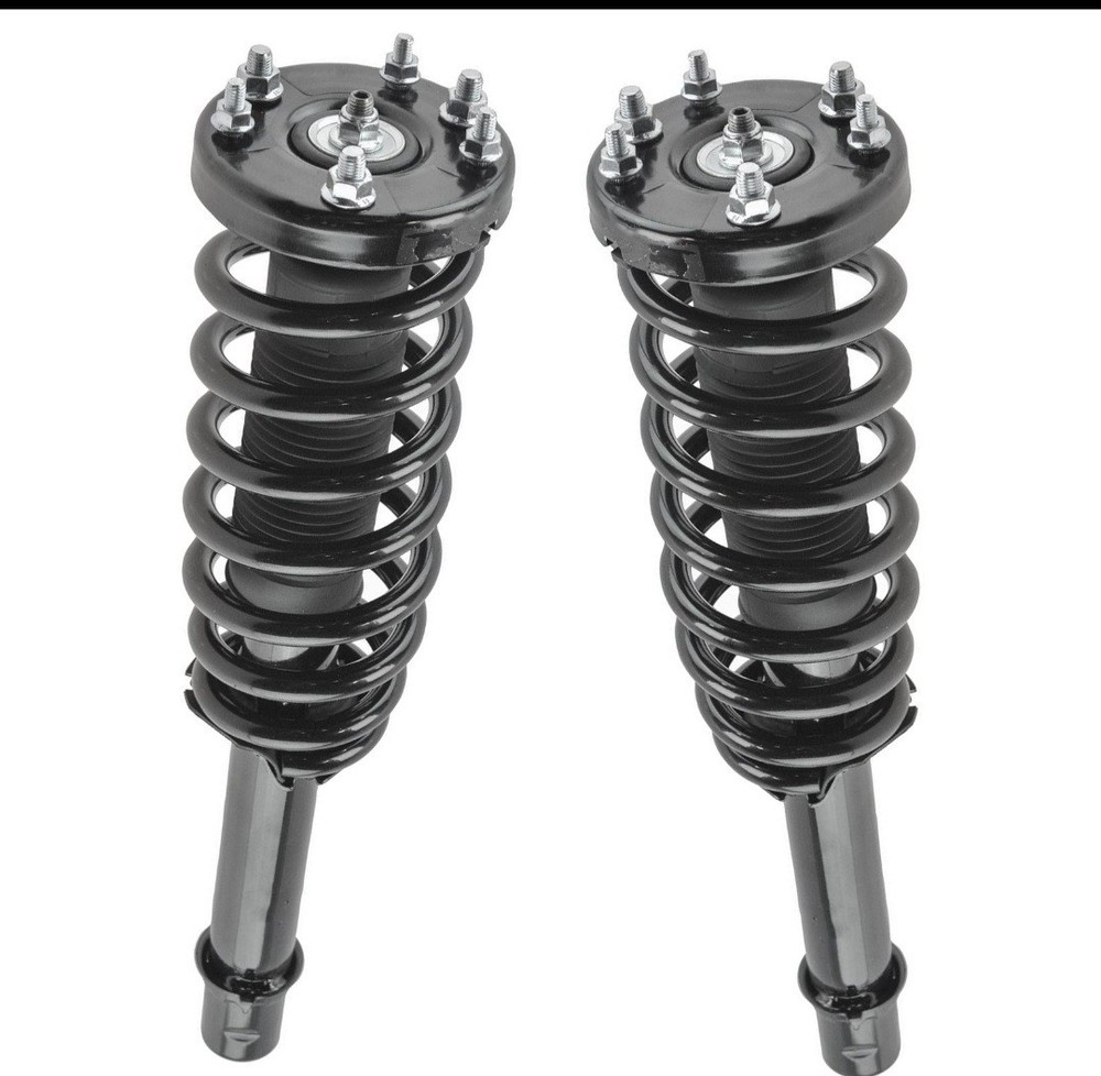 TRQ Front Strut and Spring Assembly Pair for 2004-2008 Acura TL Driver and Passenger Sides