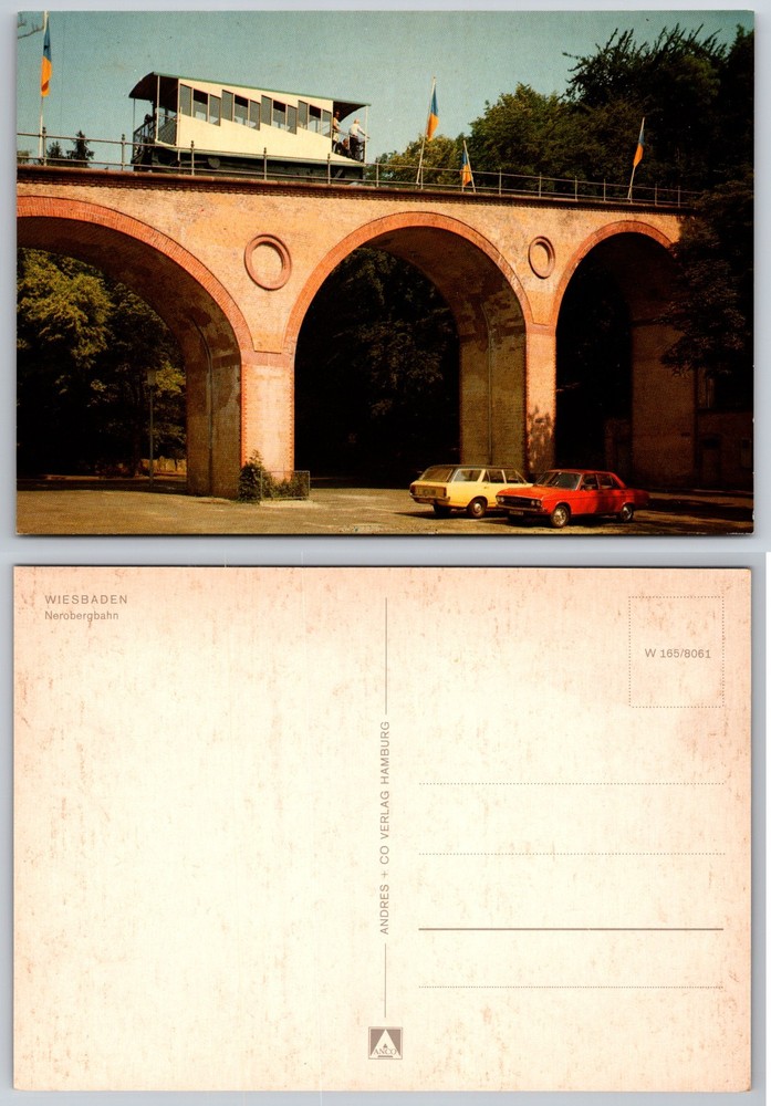 Continental Wiesbaden Germany Railway Bridge Postcard