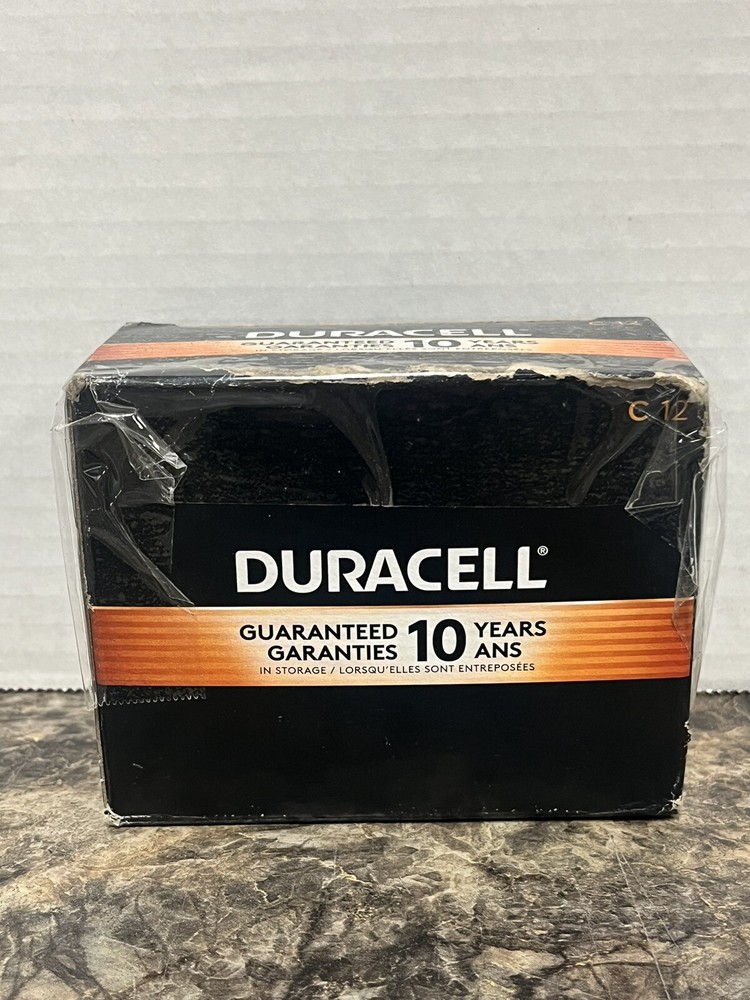 Duracell Coppertop C12 Battery 1.5V Alkaline Batteries MN140012 (Pack of 12)