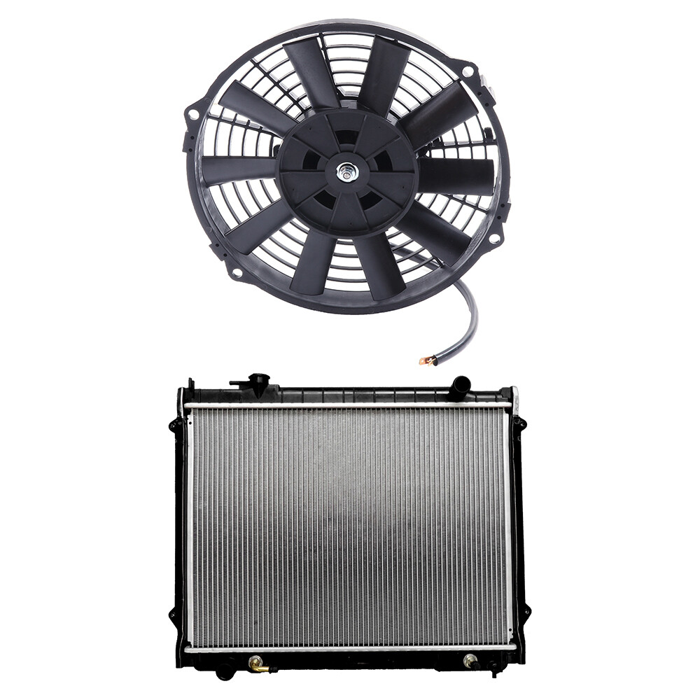 PICKOOR Cooling Fan & 1778 Radiator Kit For 1995-2004 Toyota Tacoma 2.4L