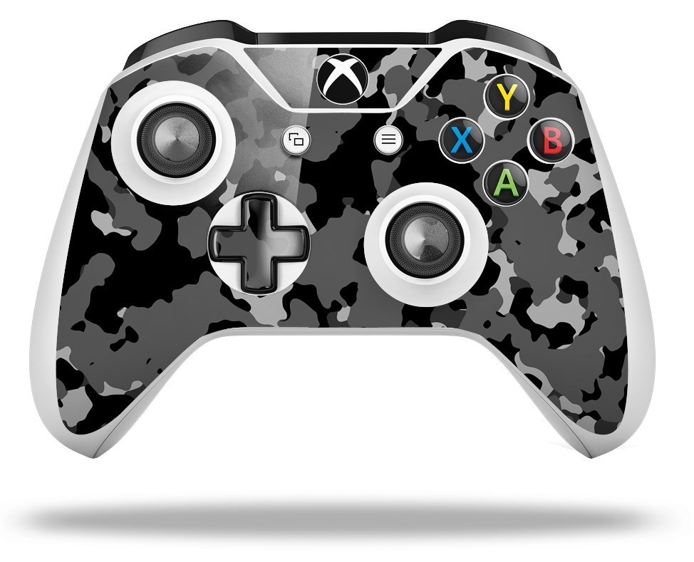 Skin for XBOX One S X Controller WraptorCamo Old School Camouflage Camo Black
