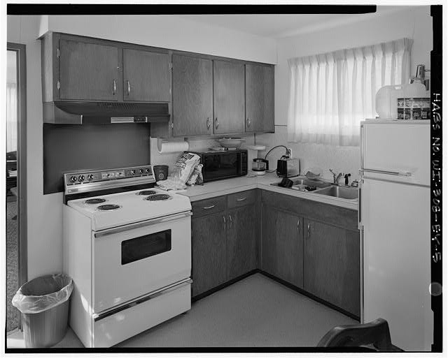 5. INTERIOR VIEW KITCHEN, LOOKING SOUTHWEST - Fort McCoy, Building No. T-1247,
