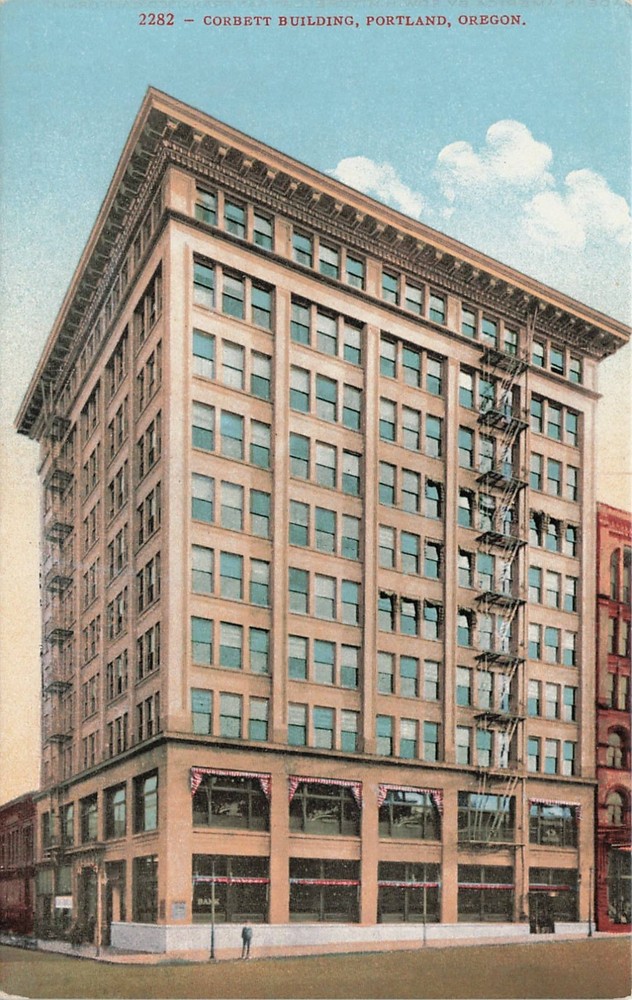 1910s Corbett Building Portland Oregon 2282 Edward H. Mitchell Postcard