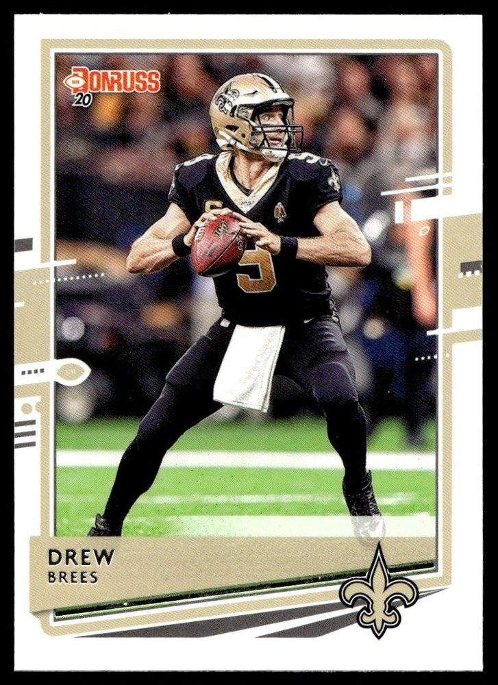 2020 Donruss Drew Brees #75 New Orleans Saints Football Card