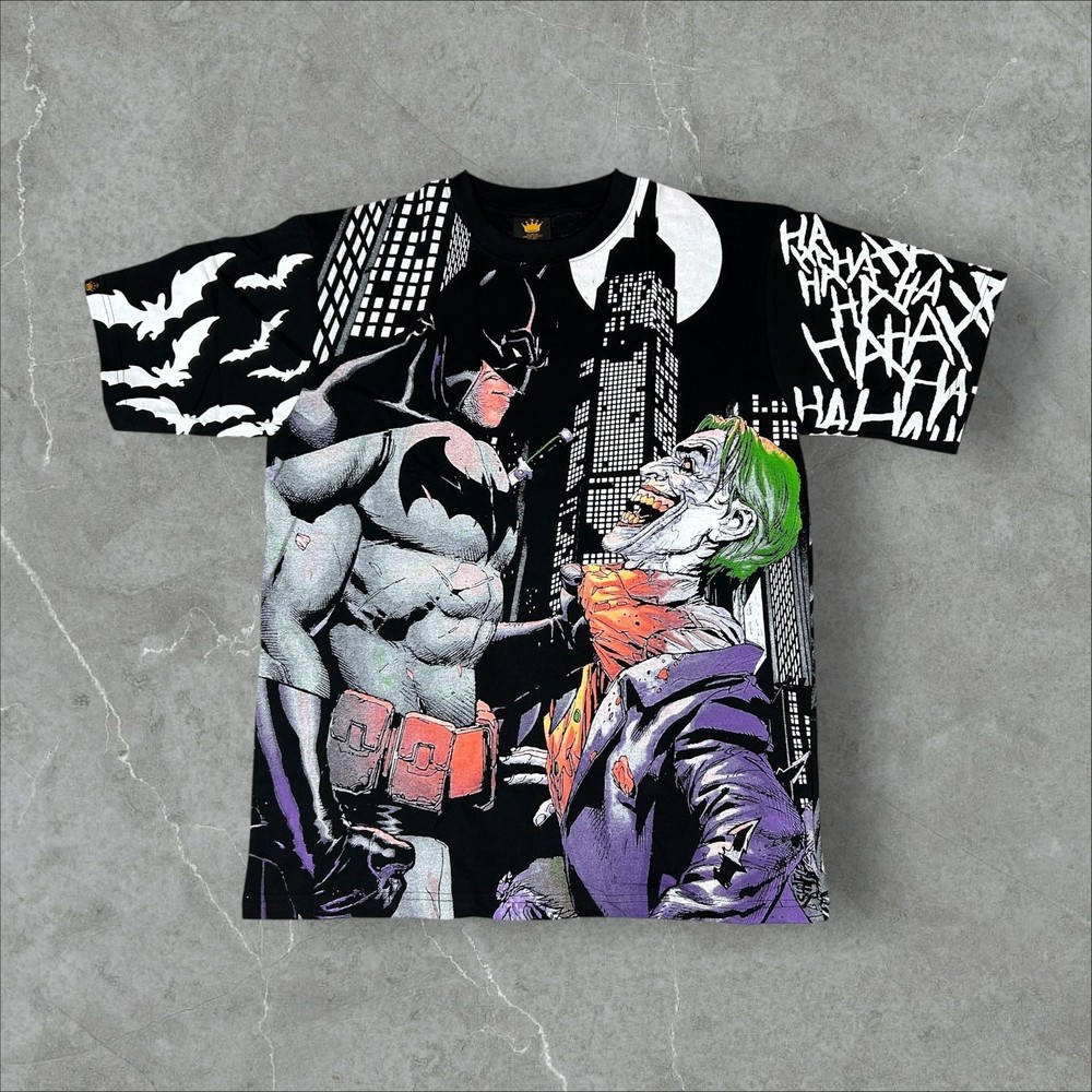 Batman VS Joker DC Comics AOP Size XL Superhero All Over Print T-Shirt