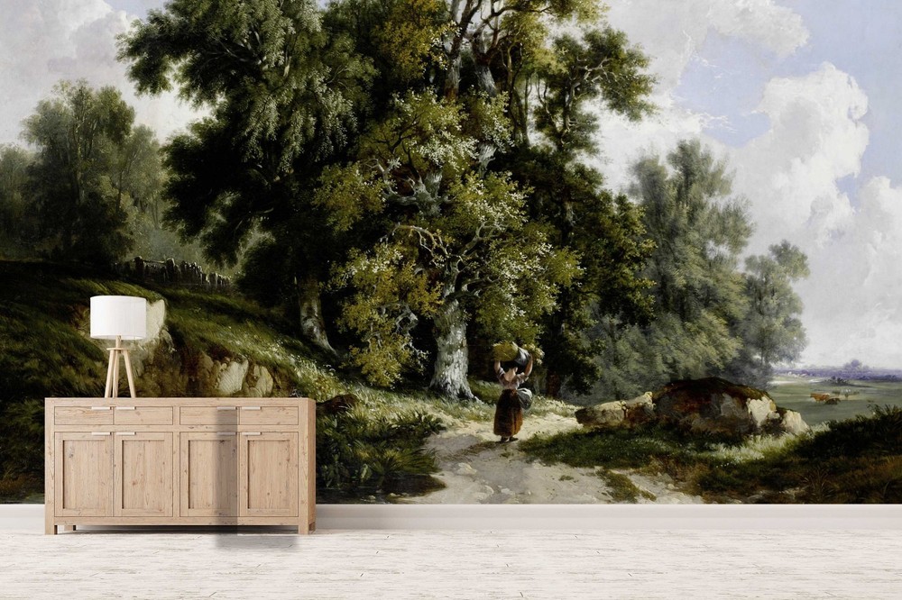 3D Landscape Oil Painting  Wall Murals Wallpaper Murals Wall Sticker 47