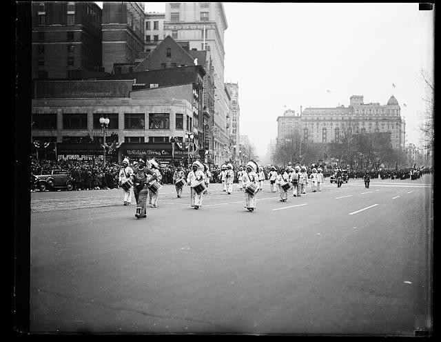 Washington DC Franklin D. Roosevelt 1933 Inauguration Parade Drummers