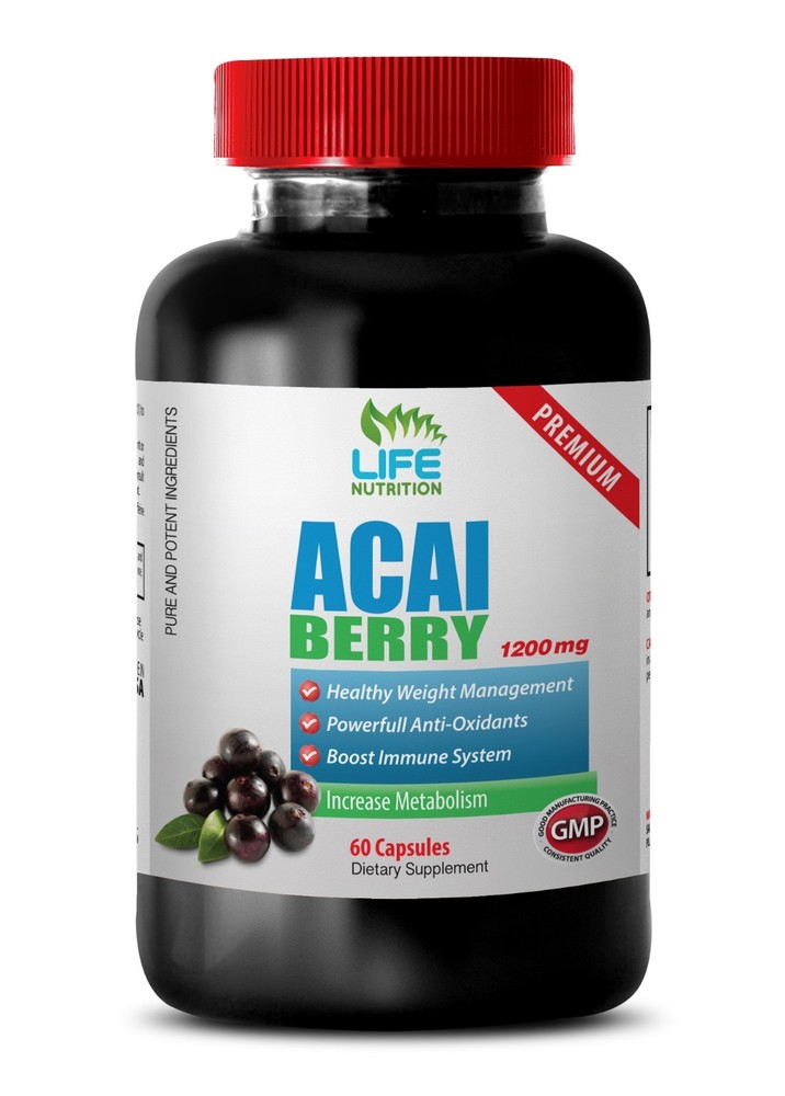Pure Acai Berry Extract 1200mg for Fast Weight Loss Support-image