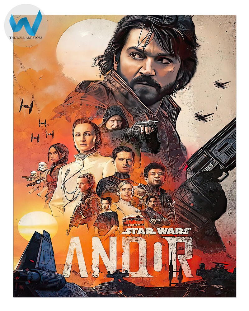 Andor Star Wars TV Series Wall Art in 12X16, 16X20, 18X24, 24X36 Sizes