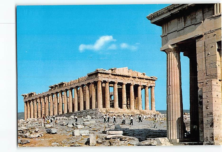 Postcard Parthenon Athens Greece