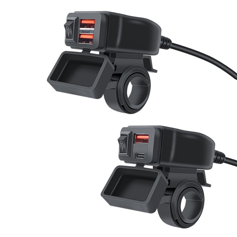 12V/24V USB-C Motorcycle Charger Socket Adapter  