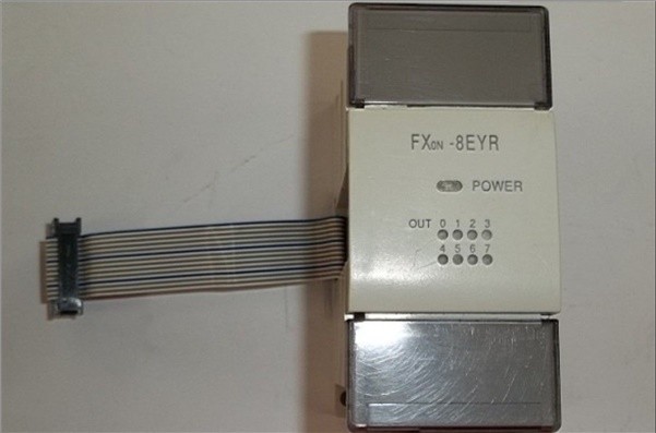 Used 1Pcs Mitsubishi Plc Extension FX0N-8EYR Plc Module op
