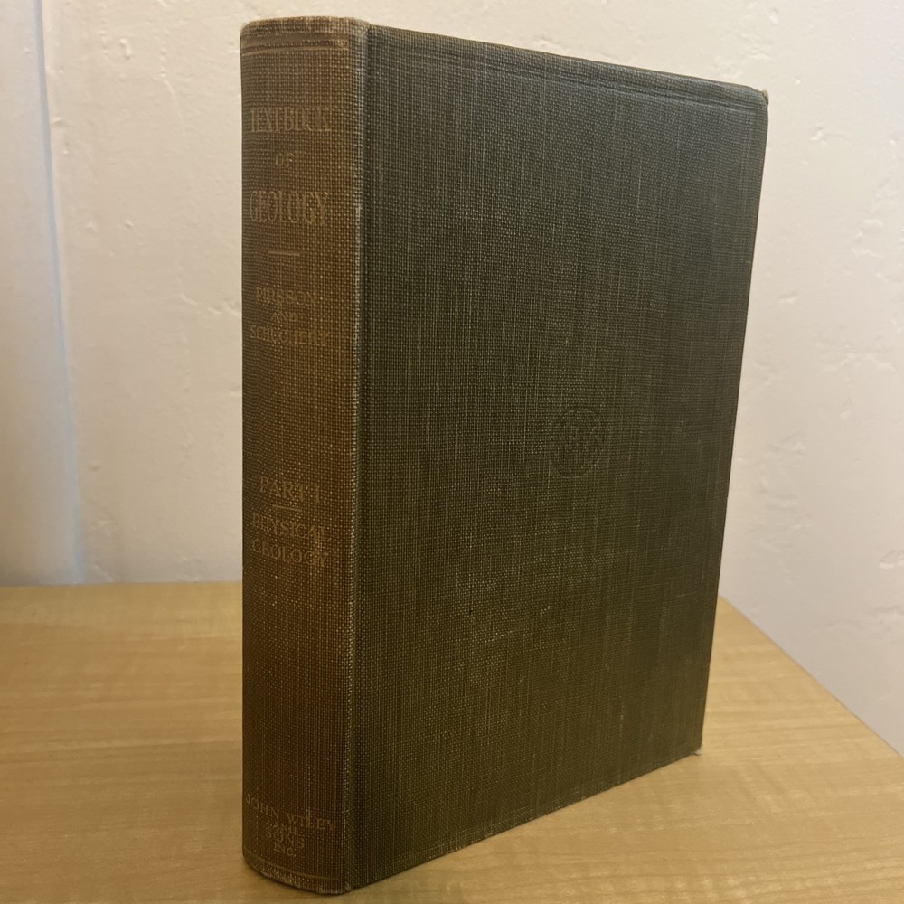 TEXTBOOK OF GEOLOGY Pirsson and Schuchert Antique 1920 Volume I with Foldout Map