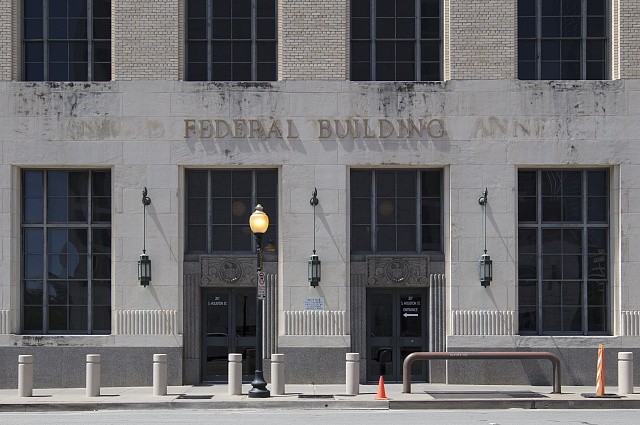 Photo:Dallas Texas Terminal Annex Federal Building 2010s facade