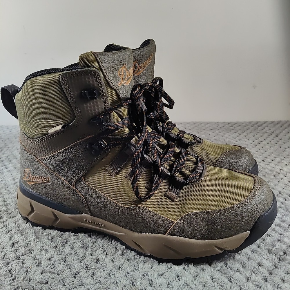 Danner Mens Vital Trail Waterproof 5-Inch Hiking Boots Brown Olive Size 11D 65301